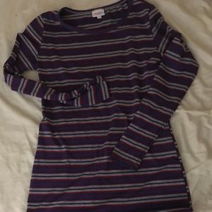 LuLaRoe striped long sleeve